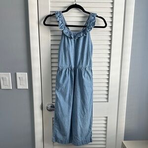 Gay kids chambray jumpsuit Medium 8 girls